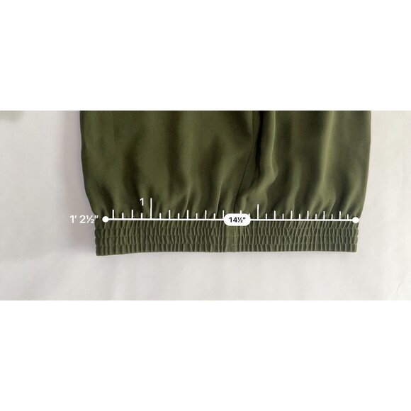 Joie Mariner Crepe Crop Pants in Green - Picture 4 of 5